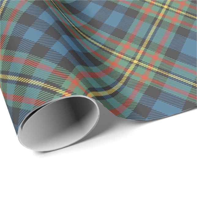 Papier Cadeau Tartan ancien du clan MacLellan (Coin rond)