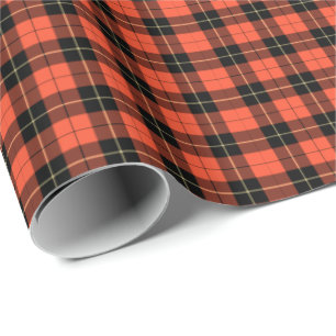 Papier Cadeau Tartan antique de clan de Wallace