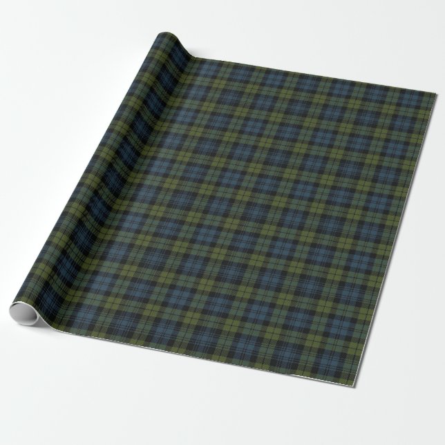 Papier Cadeau Tartan de Campbell d'écossais (Déroulé)