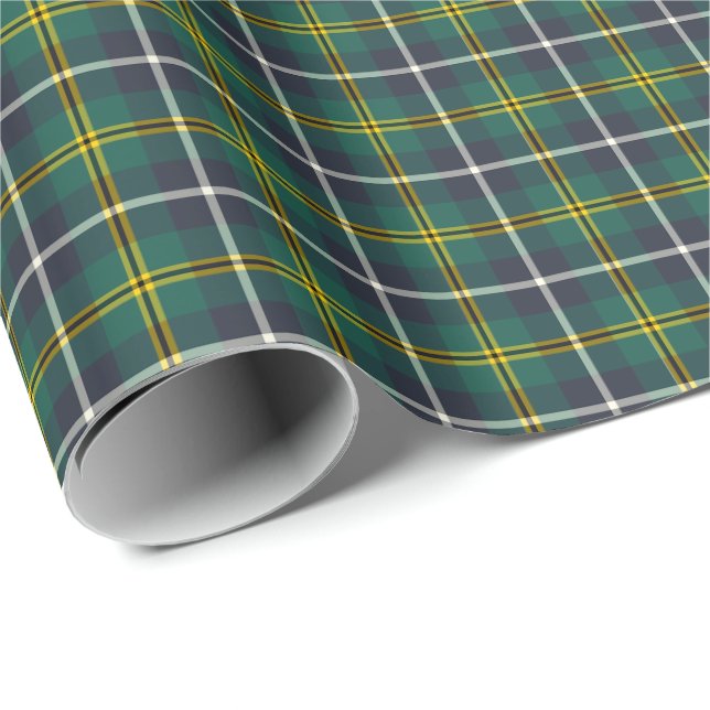 Papier Cadeau Tartan de chasse de clan Turnbull (Coin rond)