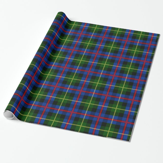 Papier Cadeau Tartan de Farquharson de clan (Déroulé)