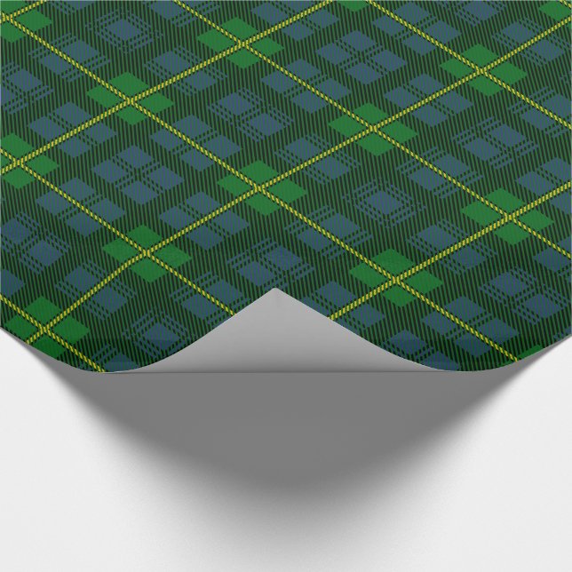 Papier Cadeau Tartan de Gordon de clan (Coin)