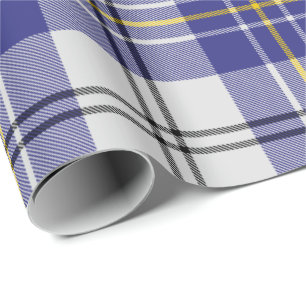 Papier cadeau tartan de la robe bleue du clan MacP