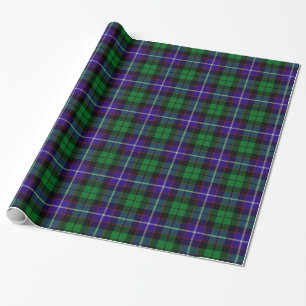 Papier Cadeau Tartan de Mitchell de clan