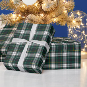 Papier Cadeau Tartan de robe du clan Campbell bleu vert écossais