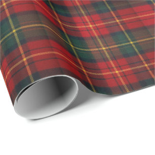 Papier Cadeau Tartan de vacances vibrant