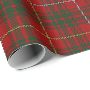 Papier Cadeau Tartan d'écossais de Bruce de clan