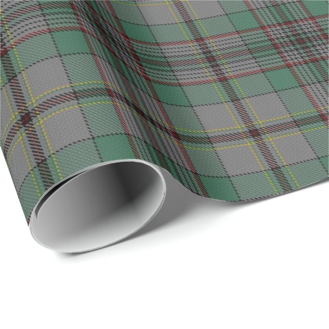 Papier Cadeau Tartan d'écossais de Craig de clan (Coin rond)