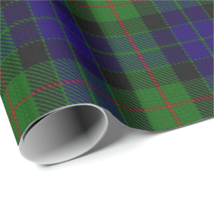 Papier Cadeau Tartan d'écossais de Gunn de clan