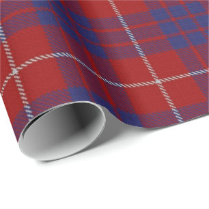 Papier Cadeau Tartan d'écossais de Hamilton de clan