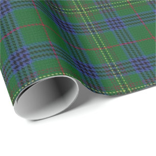 Papier Cadeau Tartan d'écossais de Kennedy de clan