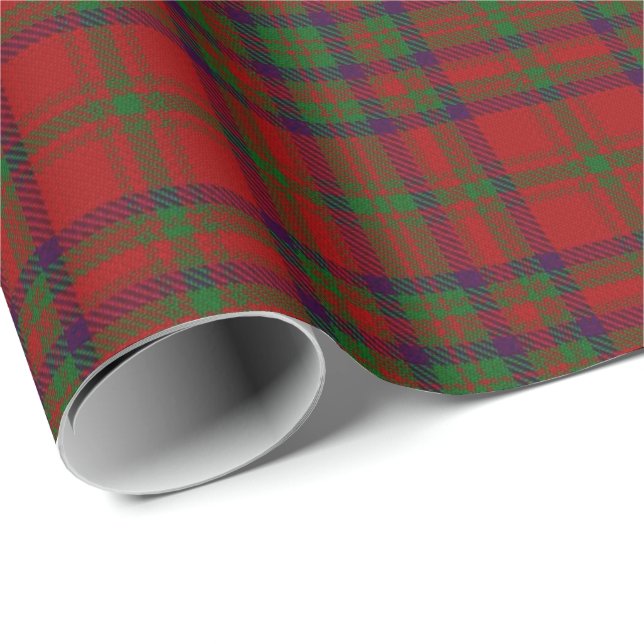 Papier Cadeau Tartan d'écossais de Matheson de clan (Coin rond)