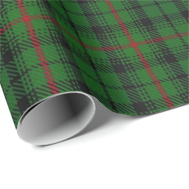 Papier Cadeau Tartan d'écossais d'Urquhart de clan (Coin rond)