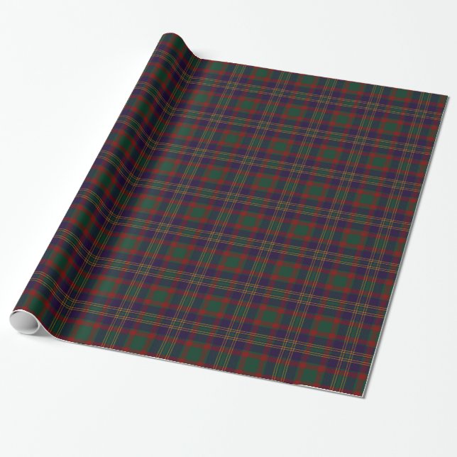 Papier Cadeau Tartan d'Irlandais du comté de liège (Déroulé)