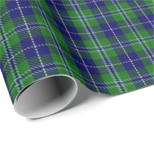 Papier Cadeau Tartan écossais de Douglas de clan