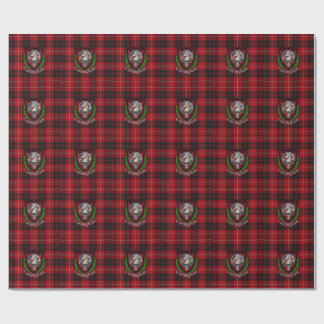 Papier Cadeau Tartan et blason du clan écossais Cunningham