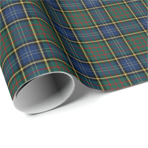 Papier Cadeau Tartan moderne de chasse de clan de MacMillan