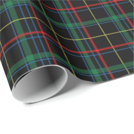 Papier Cadeau Tartan (noir/vert/rouge)