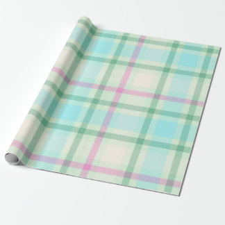 Papier Cadeau Tartan Papier d'emballage pastel plaqué