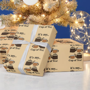 Papier Cadeau Tasse à thé Théière C'est ma tasse de thé