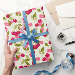 Papier Cadeau Tasse espresso cerise mûre