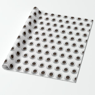 Papier Cadeau Tasses de papier d'emballage de café