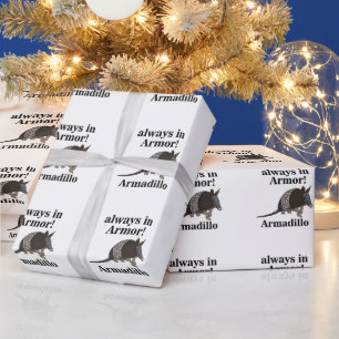 Papier Cadeau Tatou Animal Drôle 