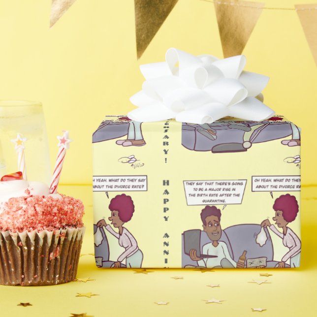 Papier Cadeau Taux de divorce (Fête d'anniversaire)