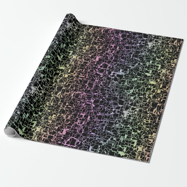 Papier Cadeau techno rainbo : (Déroulé)