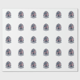 Papier Cadeau Tee-shirt graphique vectoriel du Labrador patrioti