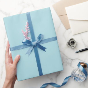 Papier Cadeau Teinte de couleur bleu poudre uni