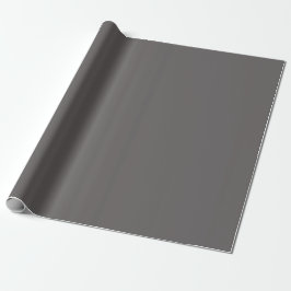 Papier Cadeau Teinte de couleur gris carbone uni