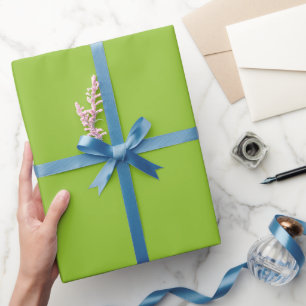 Papier Cadeau Teinte de couleur vert citron clair uni