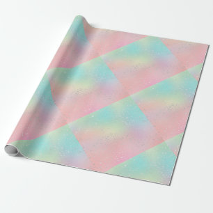 Papier Cadeau Teinture à cravate pivotante pastel mignon rose tu