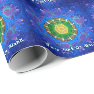 Papier Cadeau Teinture à tarte bleu-vert