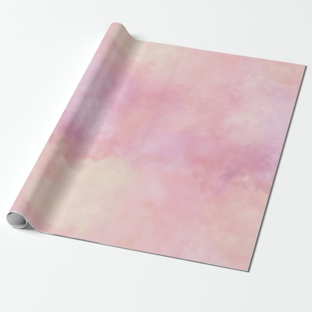 Papier Cadeau Teinture à tarte rose pâle (Déroulé)