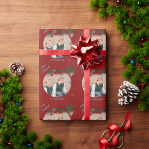 Papier Cadeau Téléchargez votre photo dans une boule de Noël