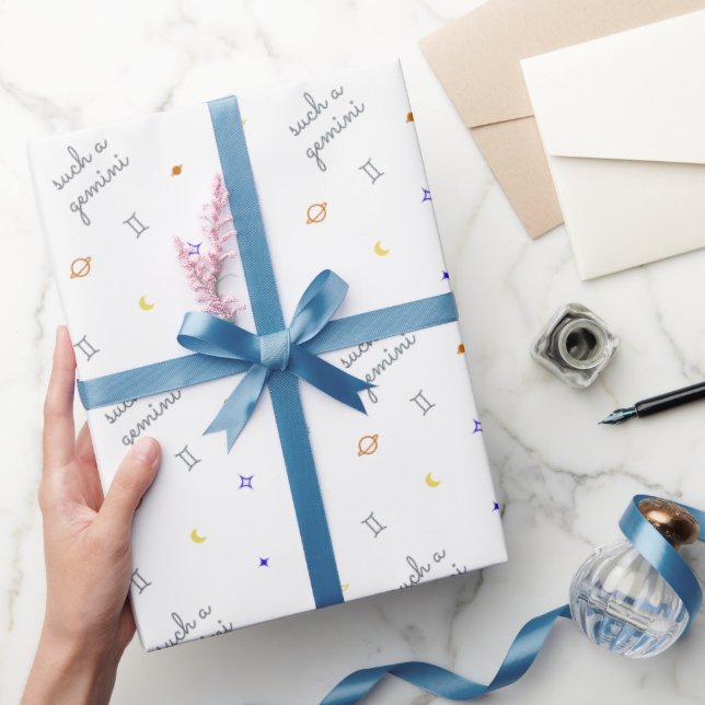 Papier Cadeau Telle Gemini (couleurs rétro) (Cadeaux)
