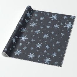 Papier Cadeau Tempête de neige la nuit