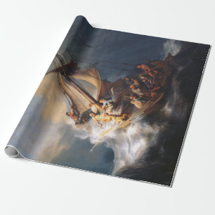 Papier Cadeau Tempête de Rembrandt Mer de Galilée Peinture
