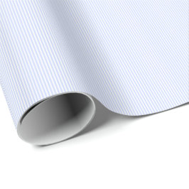 Papier Cadeau Tender Baby Blue Pale Sky Blue and White Stripe