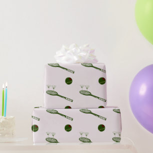 Papier Cadeau Tennis et martinis