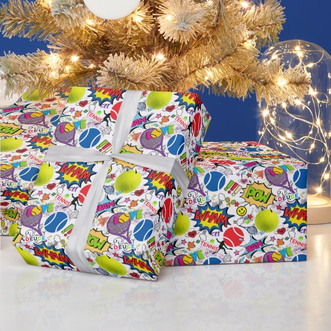 Papier Cadeau 😍 🤩 tennis 🎾 motif (Vacances)