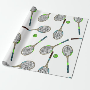 Papier Cadeau Tennis Papier d'enveloppement