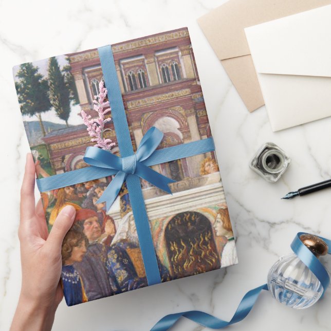 Papier Cadeau Tentations du Christ, Sandro Botticelli (Cadeaux)