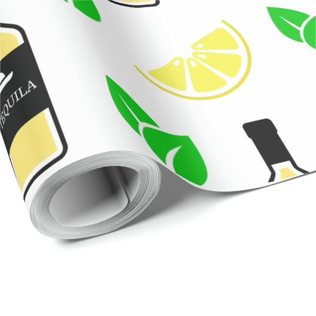 Papier Cadeau Tequila & Lemon (Coin rond)