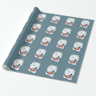 Papier Cadeau Terrier Blanc de West Highland