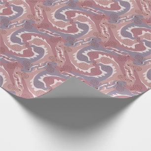Papier Cadeau Tesselation de hares à torsion stylisée 2 envelo