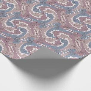 Papier Cadeau Tesselation de lièvres à torsion stylisée 1 Wrappe