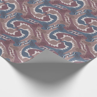 Papier Cadeau Tesselation de lièvres à torsion stylisée 7 Wrappe